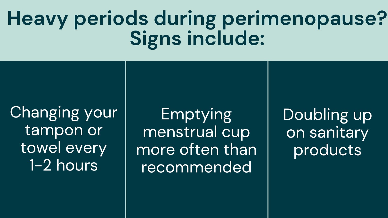 Dr Louise Newson on X: Changes to your #periods are often an