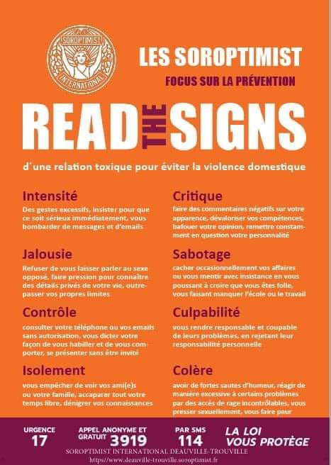 Dernier des 16 jours d’activisme 2022, nous partageons ici les 8 signes à reconnaître dans une relation toxique 🧡
#16Days #Stopviolenceagainstwomen #SoroptimistEurope #WeStandUpforWomen #soroptimistFrance #stopauxviolencesfaitesauxfemmes