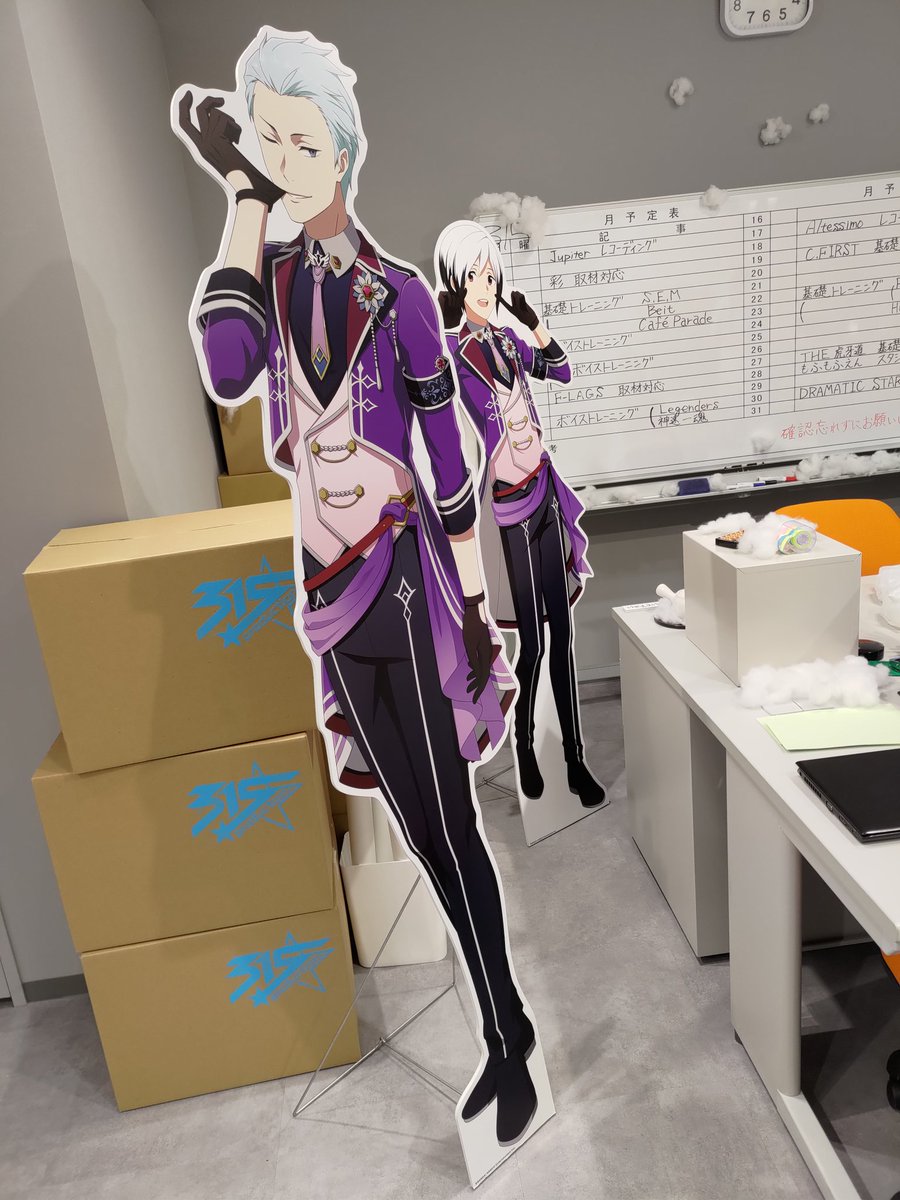 sideM 葛之葉雨彦中心　まとめ売り 等身大パネルで見ると、葛之葉雨彦さんの身長191cmってめちゃくちゃ