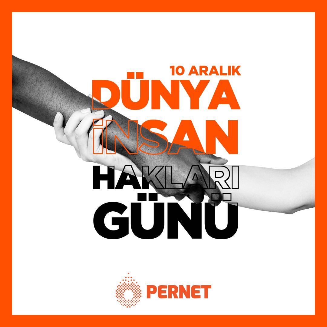 “Bütün insanlar özgür, onur ve haklar bakımından eşit doğarlar.”
İnsan Hakları Evrensel Bildirgesi 

#pernet