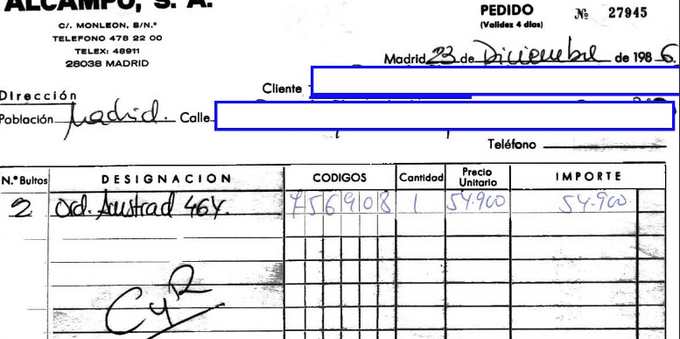 valdezate's tweet photo. Como ayer fue el #DiaDeLaInformatica, voy a compartir una imagen que fue el pistoletazo de salida de un viaje que cerró su círculo hace algunas semanas.

Hace 36 años, un 23 de Diciembre de 1986 salía de Alcampo un Amstrad CPC 464 que me iba a acompañar hasta hoy.

#AmstradCPC https://t.co/EyRkzLw6DW