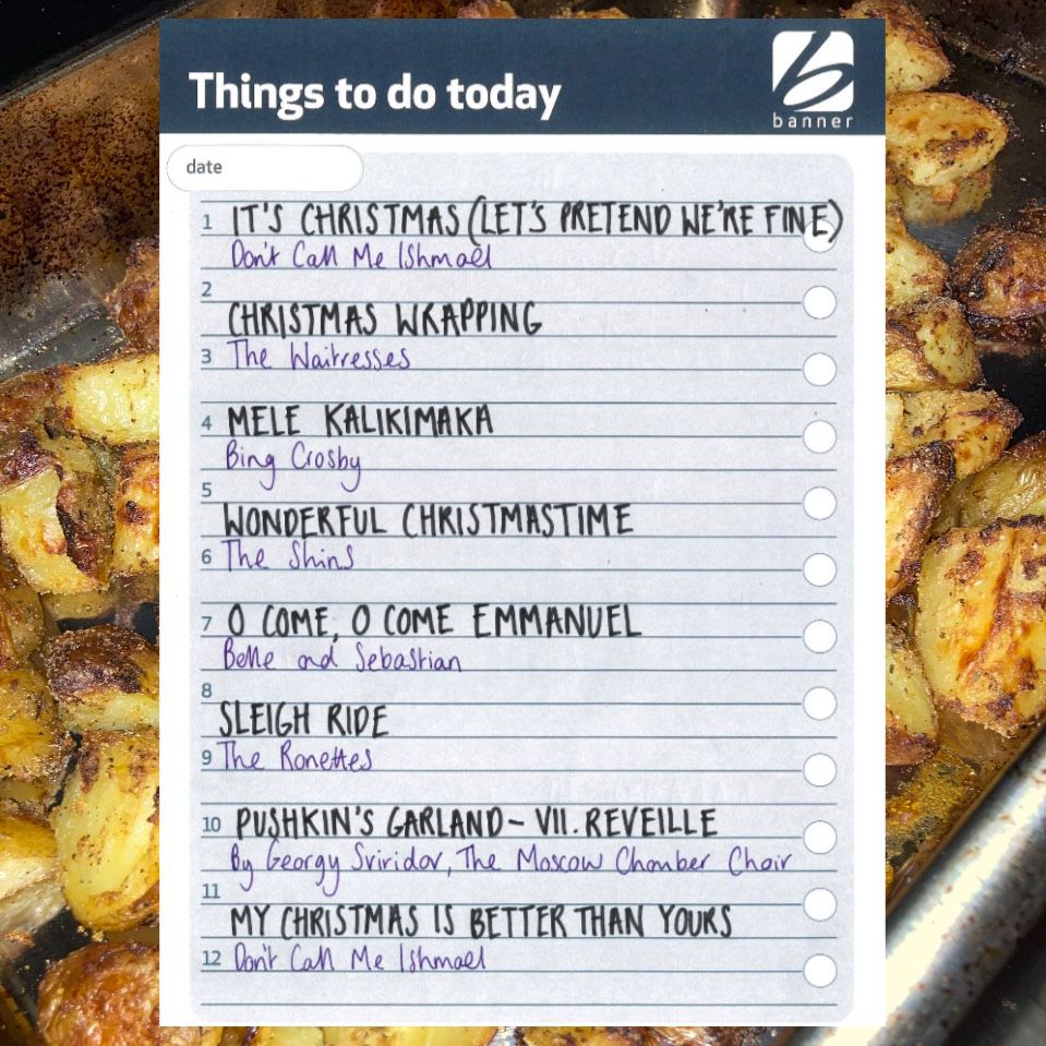 Don't Call Me Ishmael (@dcmi_band) on Twitter photo Day 2 of the 12 Days of Ishmas. Sophie has made a Christmas playlist for you to listen to whilst you boil your sprouts...you started in early October right? Spotify and Apple links on our website!
dcmiband.com/twelvedays2022 Day 2 of the 12 Days of Ishmas. Sophie has made a Christmas playlist for you to listen to whilst you boil your sprouts...you started in early October right? Spotify and Apple links on our website!
dcmiband.com/twelvedays2022