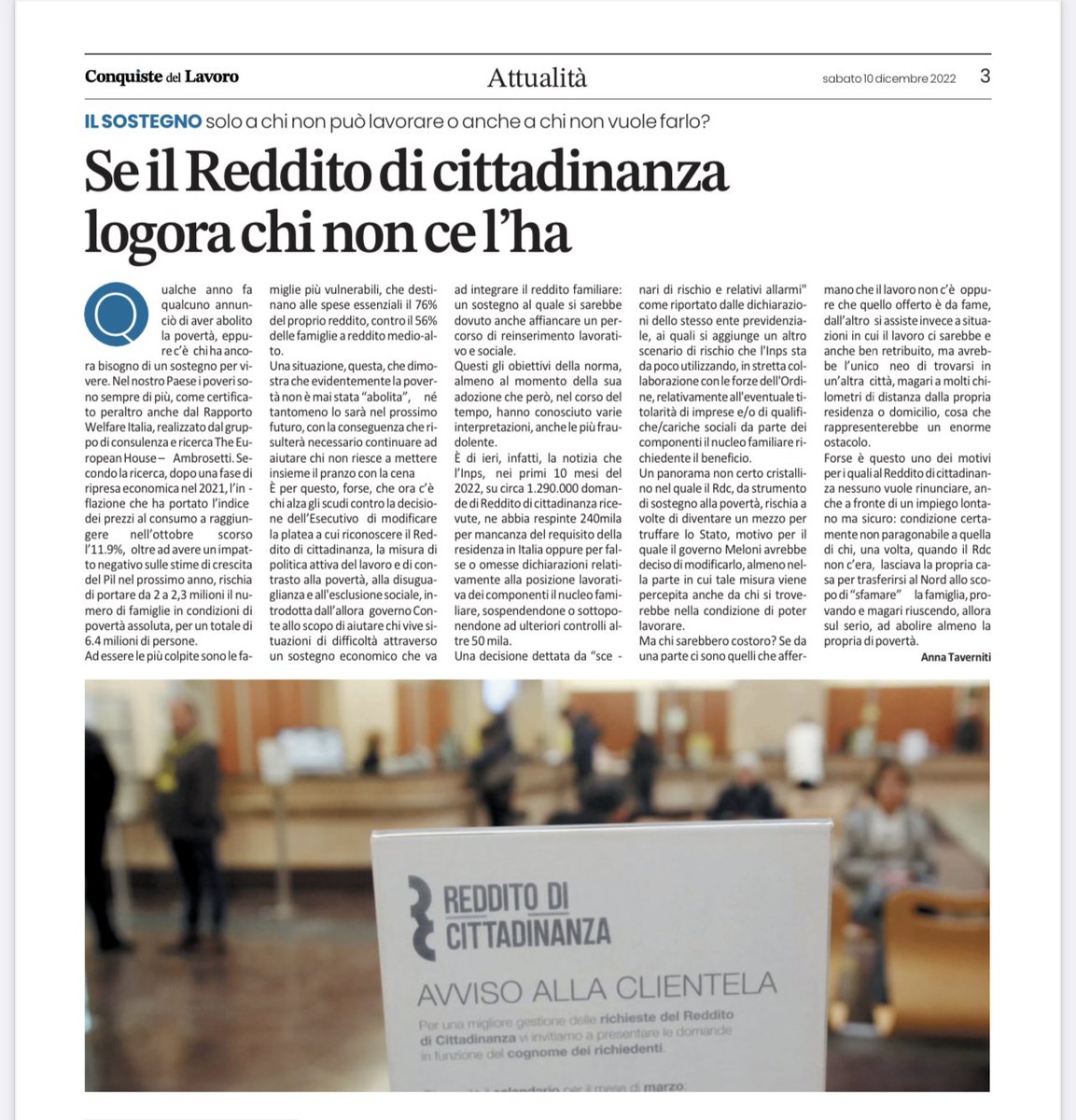 🗞 #Rdc sì o Rdc no? L’@INPS_it nei primi 10 mesi del 2022 ha rigettato 290mila domande perché fraudolente o sospette tali. Come stanno realmente le cose?
Ne scrivo oggi #10dicembre su @conquistepromo.