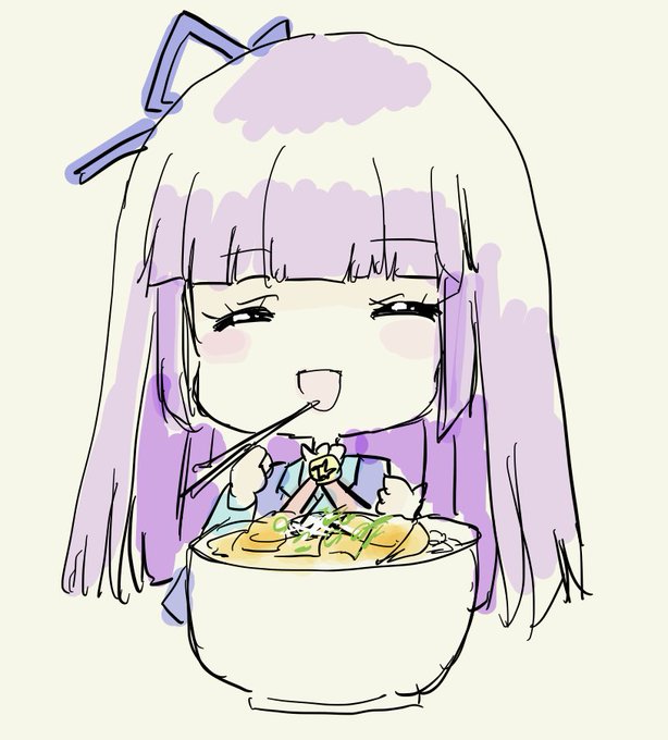 「麺 上半身」のTwitter画像/イラスト(新着)｜5ページ目