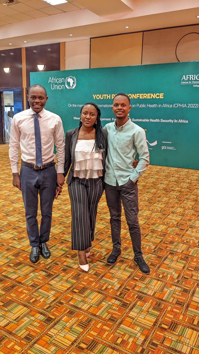 KarangwaVerite's tweet photo. Pleasure to meet my colleagues (@EllaMucye, Kayihura @Ericjeans27 @ahishagilbert1) here discussing about the New #PublicHealth Order and how we can engage actively!
#CPHIA2022 #YouthPreConference
#MeaningfulYouthEngagement @CPHIA_AfricaCDC @AUBingwa @agnesbinagwaho @DrSenait https://t.co/qH6Ugh1cBU
