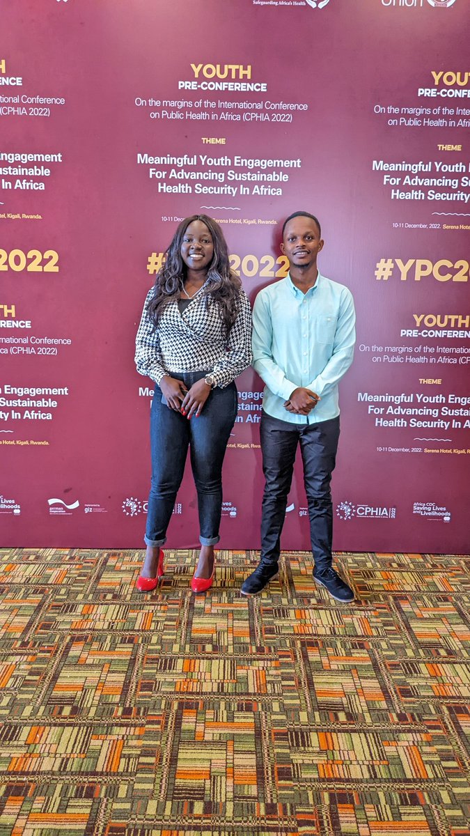 KarangwaVerite's tweet photo. Pleasure to meet my colleagues (@EllaMucye, Kayihura @Ericjeans27 @ahishagilbert1) here discussing about the New #PublicHealth Order and how we can engage actively!
#CPHIA2022 #YouthPreConference
#MeaningfulYouthEngagement @CPHIA_AfricaCDC @AUBingwa @agnesbinagwaho @DrSenait https://t.co/qH6Ugh1cBU