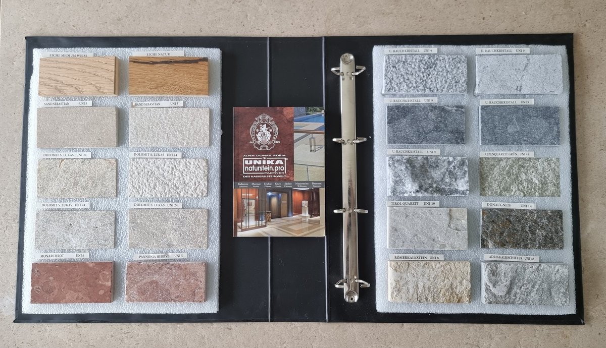 NFliese's tweet image. #Architektenmappe #architectmap from #Unikastones.eu #stoneinfo00436641919130 
info@natursteine.at