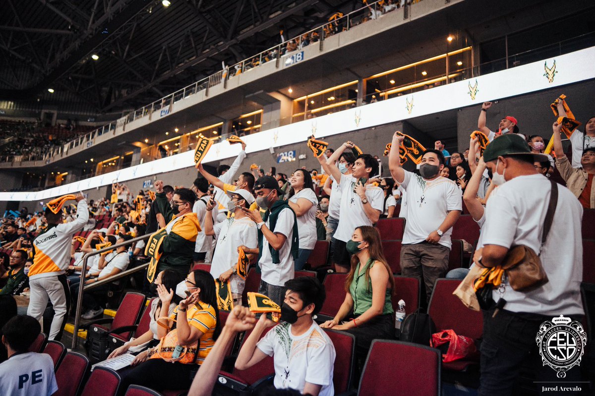 FEU_CSO's tweet photo. HAPPENING NOW:

The #UAAPSeason85 Cheerdance Competition has finally started. 

Tamaraws! The time has come to show what represents #EveryFEU by supporting our very own FEU Cheering Squad.

Photos by: Jarod Arevalo
Caption by: Ciryl Jessy Durias https://t.co/EvfOYZV9AY