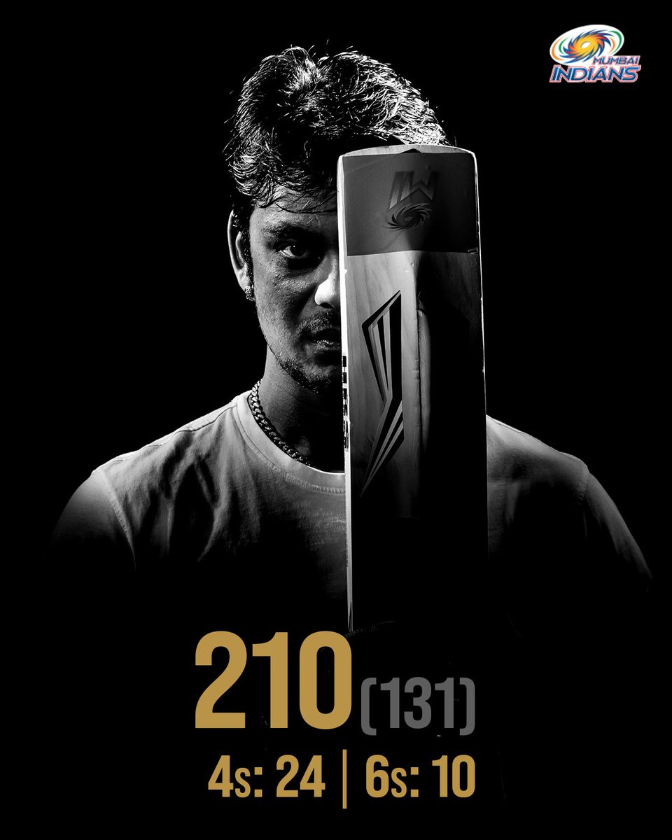 mipaltan's tweet photo. Literally 𝘋𝘩𝘢𝘨𝘢 𝘬𝘩𝘰𝘭 𝘥𝘪𝘺𝘦 Aaj Ishan Kishan! 👏🏻💥

Becomes the 4th Indian to score 2️⃣0️⃣0️⃣ in Men's ODIs 🏏💙

#OneFamily #BANvIND @ishankishan51 https://t.co/QX88IiViob