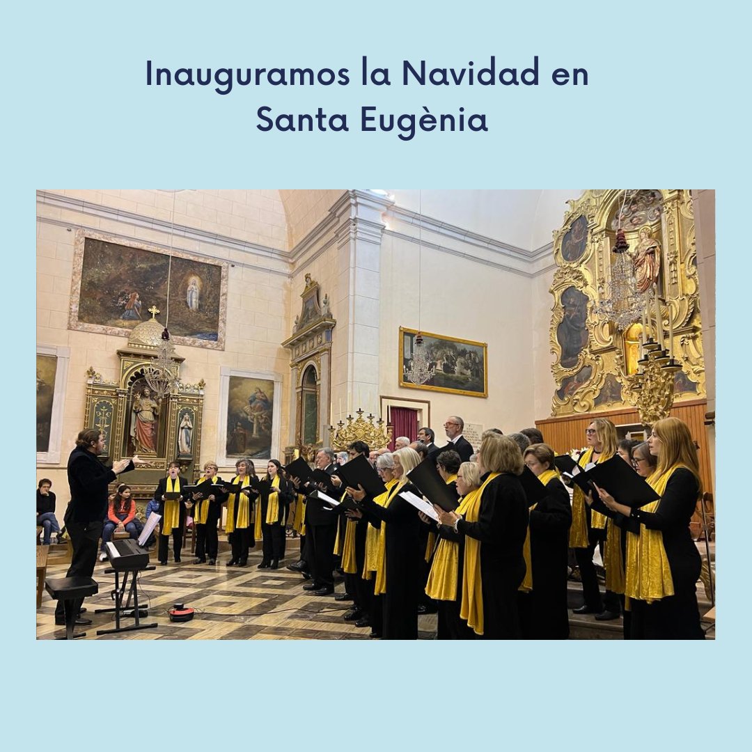 📢Santa Eugènia se solidariza con la #enfermedadandrade.
🎄El pasado fin de semana encendimos las luces de Navidad y dimos la bienvenida a las fiestas.
☕️Disfrutamos de un chocolatada y un concierto del Orfeón de Santa María, ambos solidarios y a favor de ABEA.
🙌Gracias.