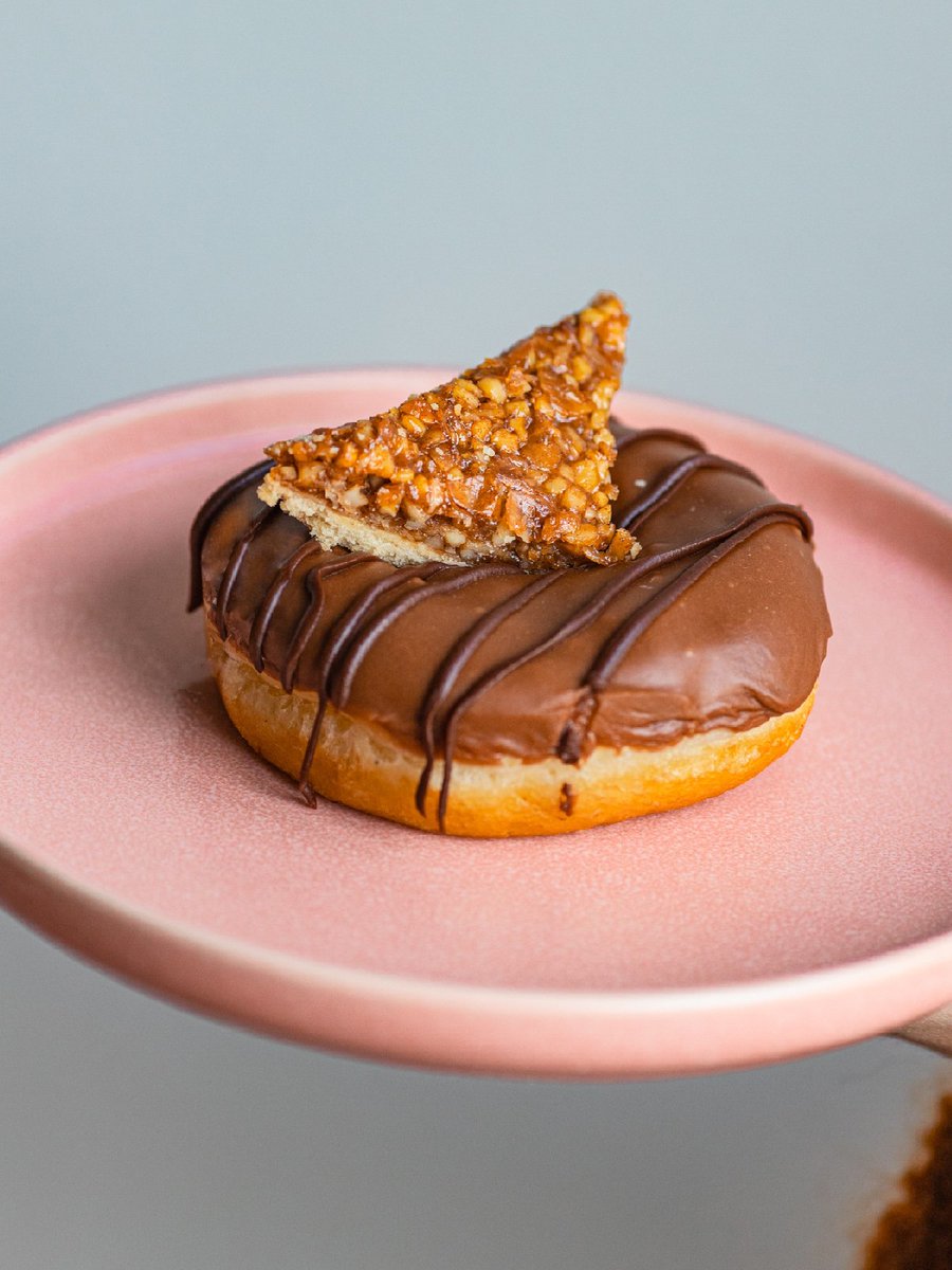 Brammibals's tweet photo. Time for another weekend special! Today and tomorrow we have our Nussecke donut on the menu! 😍

Come by any of our Berlin or Hamburg locations and try it out 😋🍩 https://t.co/1C0J7RLTfy
