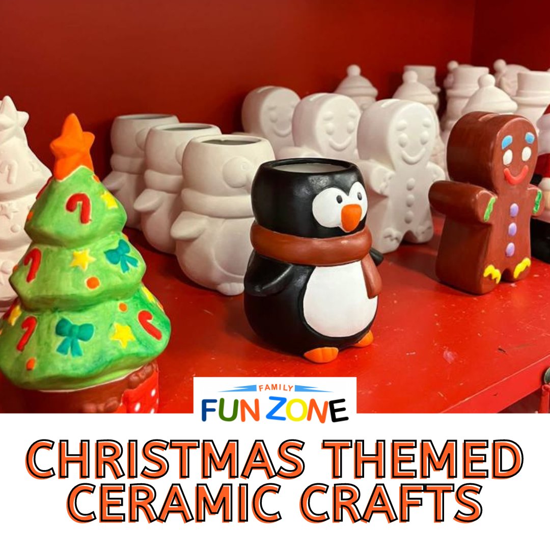 familyfunzone1's tweet photo. Get crafty at The Family FunZone with our new range of Christmas ceramics!🎨💯

Christmas Money Boxes &amp; Pots - £8
Christmas Hanging Iems - £5

#familyfunzone #familyfunzonestarcity #starcity #thingstodo #thingstodobirmingham #thingstodowiththekids #birmingham #nechells https://t.co/Pny39CIC6m
