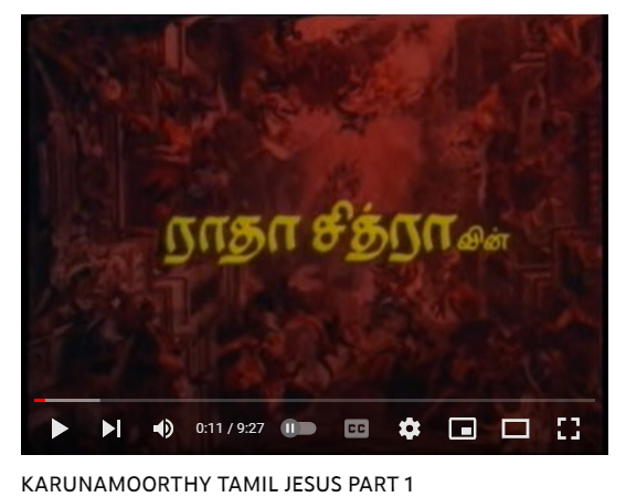 Daya Sagar in Tamil: Karunamoorthy
Watch online: dayasagardvd.com/karunamoorthy