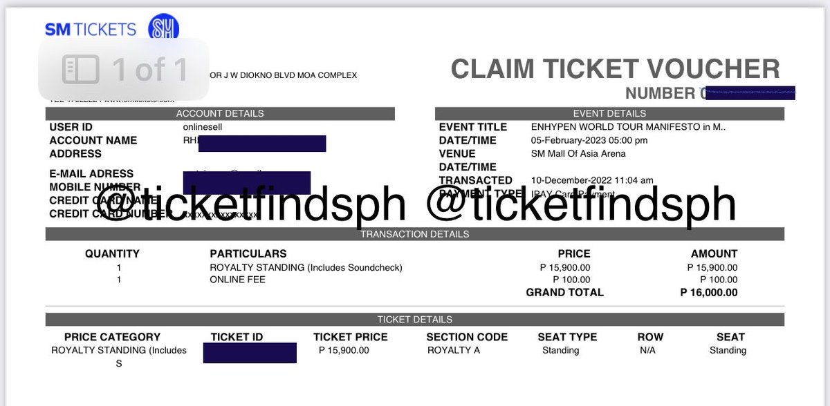 ticketfindsph's tweet photo. Secured Day 2 - Royalty A for #MANIFESTO_IN_MANILA earlier!
Time stamp: 11:04AM 🙈🥳
#TicketFoundPH https://t.co/5z4BmSKyBP