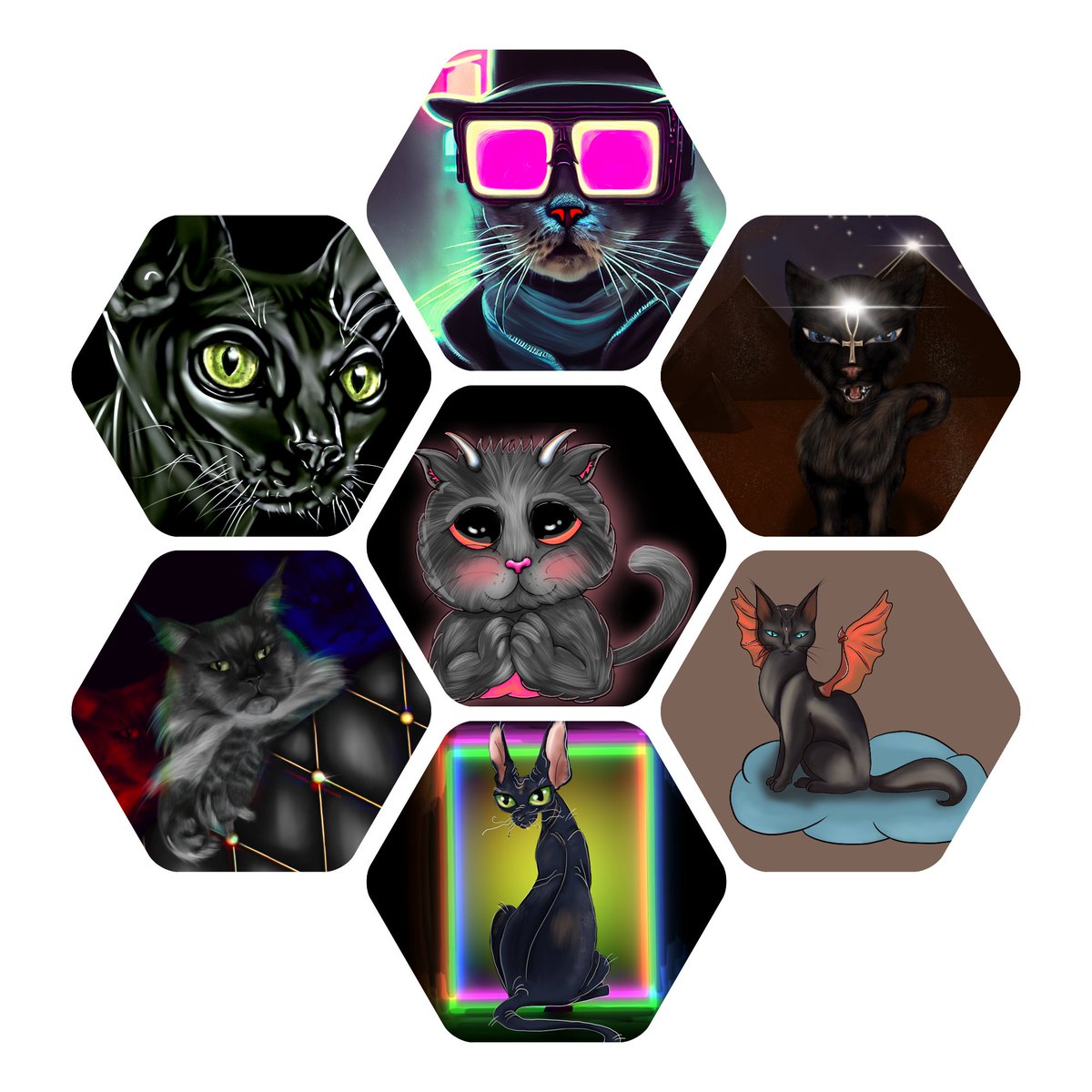 SapfiraNFT's tweet photo. I have such a black Shari living at home :)

And these black kittens are looking for their owner😉

Price 0.03 ETH 🔥🔥🔥
#nftcollectors #NFTfamily #NFTCollection https://t.co/r8SSlbu615