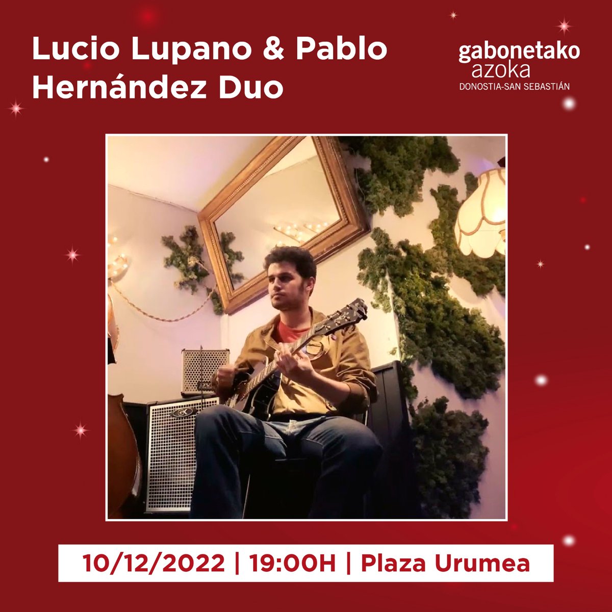 ✅Agenda del día: a las 12 tendremos un interesante taller sobre reciclaje de cápsulas de café, con <a href="/KafeaEco/">KAFEA</a> ♻

Y a las 19 horas, conciertazo con Lucio Lupano y Pablo Fernández.🎶🎙

¡Os esperamos! 👇

📍Urumea Plaza