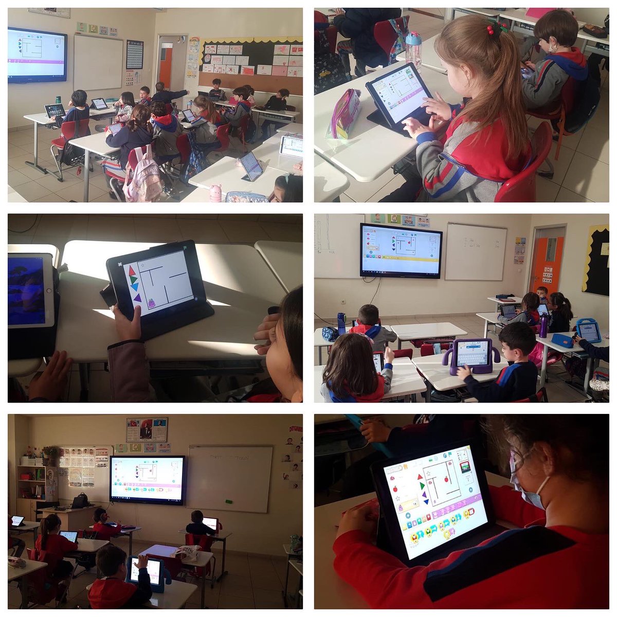 BK_Eskisehir's tweet photo. 1. ve 2. sınıf öğrencilerimiz, dünya kodlama saati (hour of code) etkinliğini scracth ile kodlama yaparak deneyimlediler.
#BahcesehirKodluyor #Hourofcode #bkhourofcode https://t.co/jx5lhhqubs