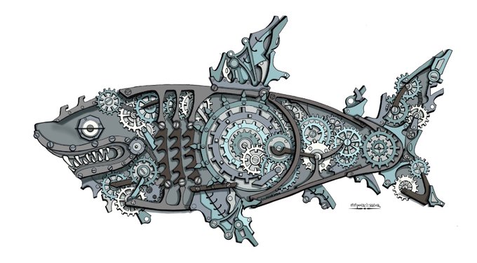 「gears monochrome」 illustration images(Latest)