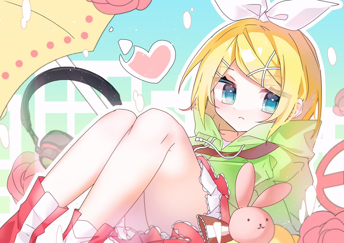 鏡音リン 「メランコリック #鏡音リン 」|雨音もも🐇超ボーマスお37_38のイラスト