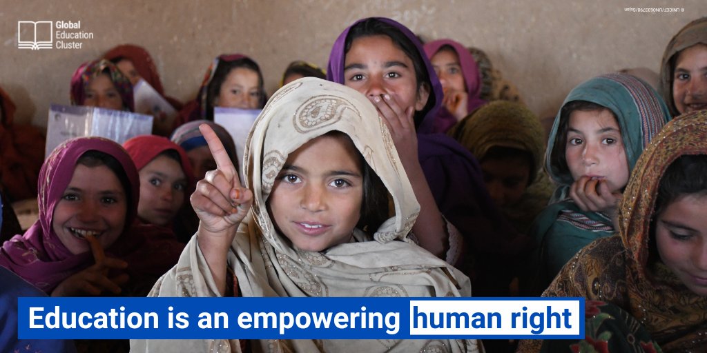 GlobalEdCluster's tweet photo. #Education is a fundamental #HumanRight, including in emergencies, pivotal for a more sustainable, equitable, and inclusive world. 

#HumanRightsDay https://t.co/wQjEcXyb4q