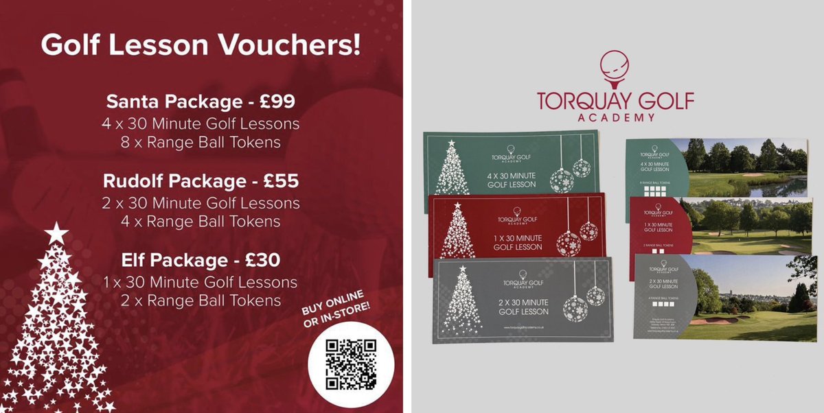 🎄🎅🏻CHRISTMAS COACHING GIFTS🎅🏻🎄 All Christmas Vouchers will be available to purchase on the link below & at Torquay Golf Club. The vouchers will be available until Christmas Eve. We are looking forward to helping you reach your golfing goals for 2023. torquaygolfacademy.co.uk/store