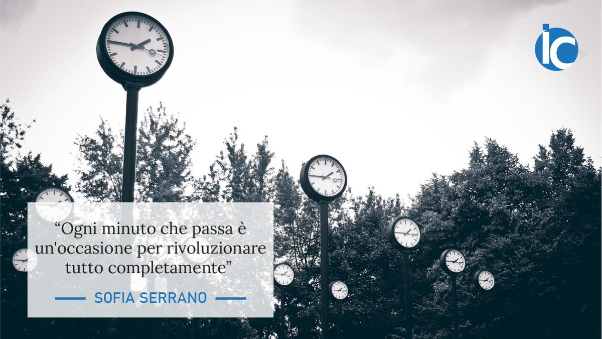 ItalCom_'s tweet photo. Vi auguriamo #BuonWeekend con il nostro #quoteoftheday
“Ogni minuto che passa è un’occasione per rivoluzionare tutto completamente” #SofiaSerrano
#italcommunications
#agenziadicomunicazione #publicrelations #media #eventi https://t.co/U1a0A68f7U