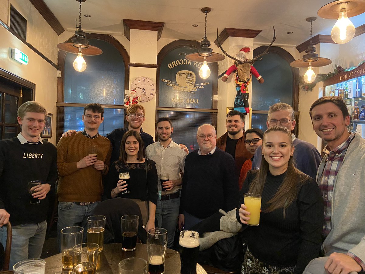 Great evening with group colleagues! Warming up for the Christmas break! I am so happy to see more faces every year in this traditional photo! 🙌🙌 #ChristmasCelebration #TeamNightOut