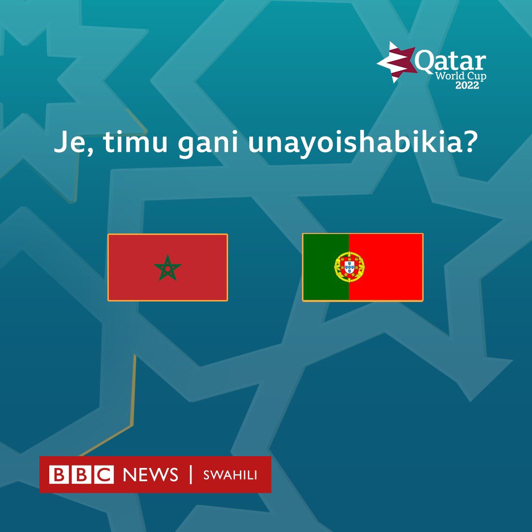 bbcswahili's tweet image. Je , bado unaweza kutabiri matokeo ya mechi hii? 
Kwa wale wanaosuka mikeka …

#bbcswahili #qatar #ureno #morocco #soka #kombeladunia2022 #qatar2022