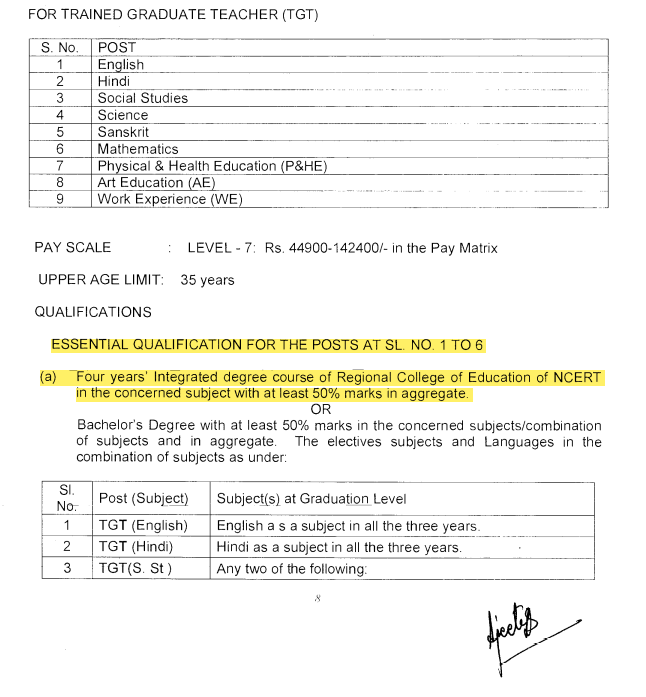 mrbalramprasad's tweet photo. महोदय, @KVS_HQ आप ऑटोनॉमस बॉडी इसका ये मतलब नहीं है कि आप @ncteDelhi  के मानक प्रक्रियाओं को ताक पर रख कर बहली प्रकिया पूर्ण करें। 
@EduMinOfIndia आप @KVS_HQ की बहली प्रकिया में संशोधन करें,और 4वर्षीय  बी.एससी.बी.एड. RCE of NCERT के अलावाअन्य संस्थान के अभ्यार्थी को भी मौका दे। https://t.co/QYP8bSSvkj