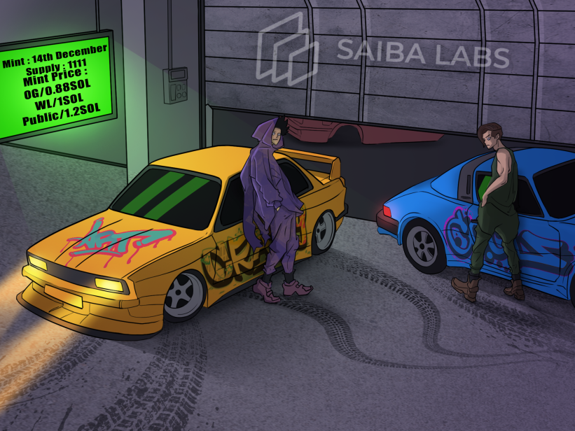 We Are Happy To Announce @SaibaLabs As Our Official Launch Partner. We Will Be Minting On The Saiba Launchpad ! 🏁

𝗦𝘂𝗽𝗽𝗹𝘆 📦 : 
● 1111 NFTs

𝗠𝗶𝗻𝘁 𝗣𝗿𝗶𝗰𝗲 💰 :
 OG: 0.88 SOL
● WL: 1 SOL
● Public: 1.2 SOL

𝗠𝗶𝗻𝘁 𝗗𝗮𝘁𝗲 🕒 :
● 14/12/2022

#SolanaNFT #Launchpad