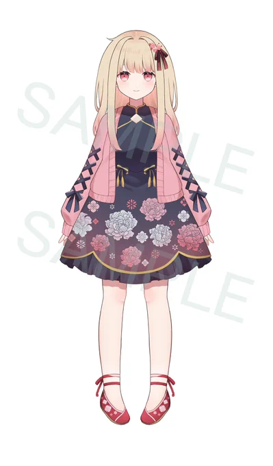 VTuber作成企画のラフで作成したもう1人の子の清書ができました!!今配信で作成してる子と合わせて年内販売予定です。今からモデリングするので、完成後配信でお披露目します。期待してお待ちください! 
