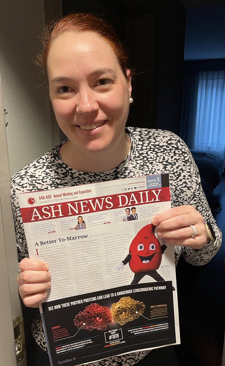 Did you get your ASH daily news today yet? This daily summary is the perfect cure for FOMO at this #ASH22 @ASH_hematology @D_Hermel @mlblack1_b @ManniMD1 @n_gangat