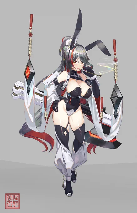 バーにガールが描いた事がないなのでメカバニー娘です 