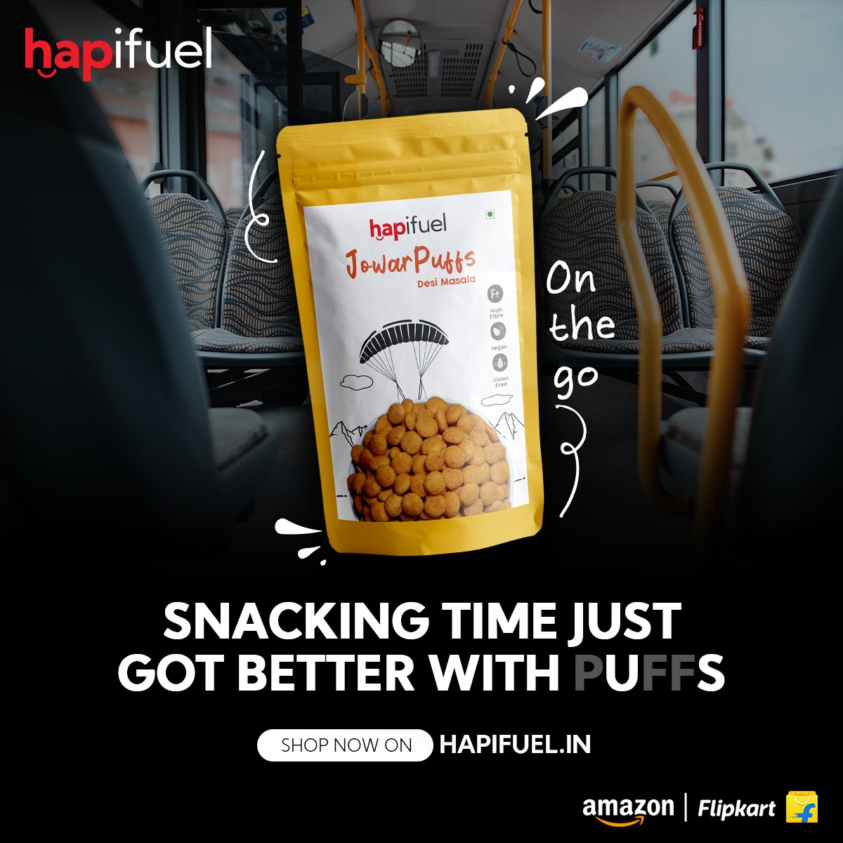 Hapifuel_Ent's tweet photo. The tastiest, healthiest, and most enjoyable way to satisfy hunger while on the go is to snack on #Hapifuel's tasty and healthy #Jowarpuffs 😍 .Get your Hapifuel Jowar Puffs now: https://t.co/CfrBpWdlNS

#HapifuelJowarPuffs #Makhana #HealthyFood #HealthyLiving #HealthyMunchies https://t.co/jVBKgYEGoI