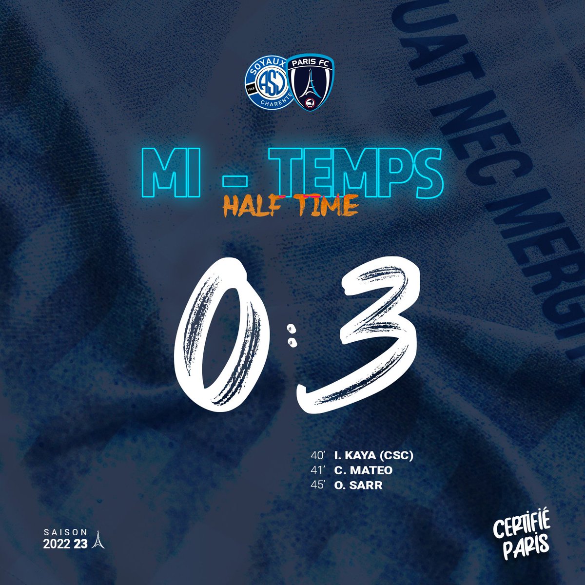 PFC_feminines's tweet photo. ⏸ 𝗖'𝗲𝘀𝘁 𝗹𝗮 𝗽𝗮𝘂𝘀𝗲 !

Et quelle fin de première période de nos Parisiennes 😍

🔵⚪ #TeamPFC #ASJPFC https://t.co/5Y348BeCcA