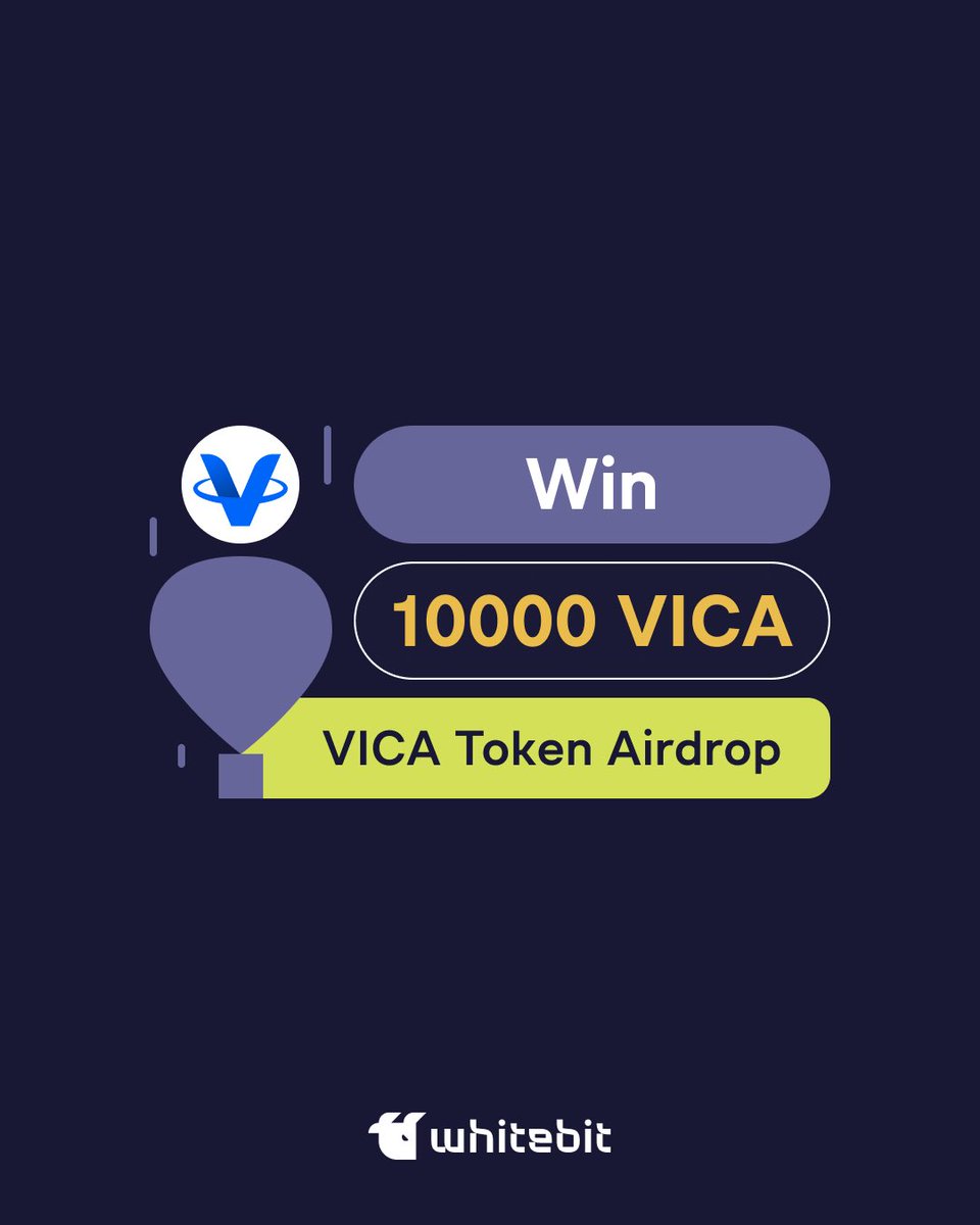 WhiteBit's tweet photo. Our airdrop with @ViCA_Foundation will be on till the 13th of December. Each participant who completes the conditions gets part of the 10 000 $VICA prize pool ⬇️ https://t.co/guvVCuPzQY