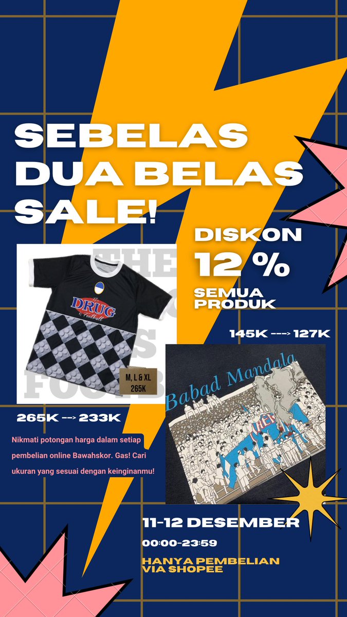 BAWAHSKOR's tweet photo. Info Sebelas Dua Belas Sale via Shopee cusss: https://t.co/45OXWObTDZ https://t.co/3Dv6rKsvts
