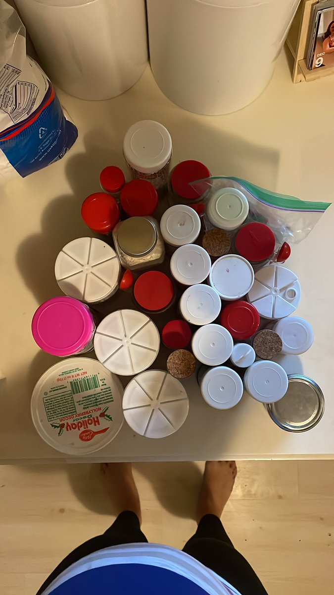 JWardwellOzgo's tweet photo. Me every year-
Seriously Jo. Donβt buy any more Christmas sprinkles. You have too many.
Also me every year-
Oh but look at this mix! I donβt have this kind/color!
Behold my Christmas tree of Christmas sprinkles. I have a problem. #cookiebaking #TisTheSeason #momlife https://t.co/YBkSmR3ZRP