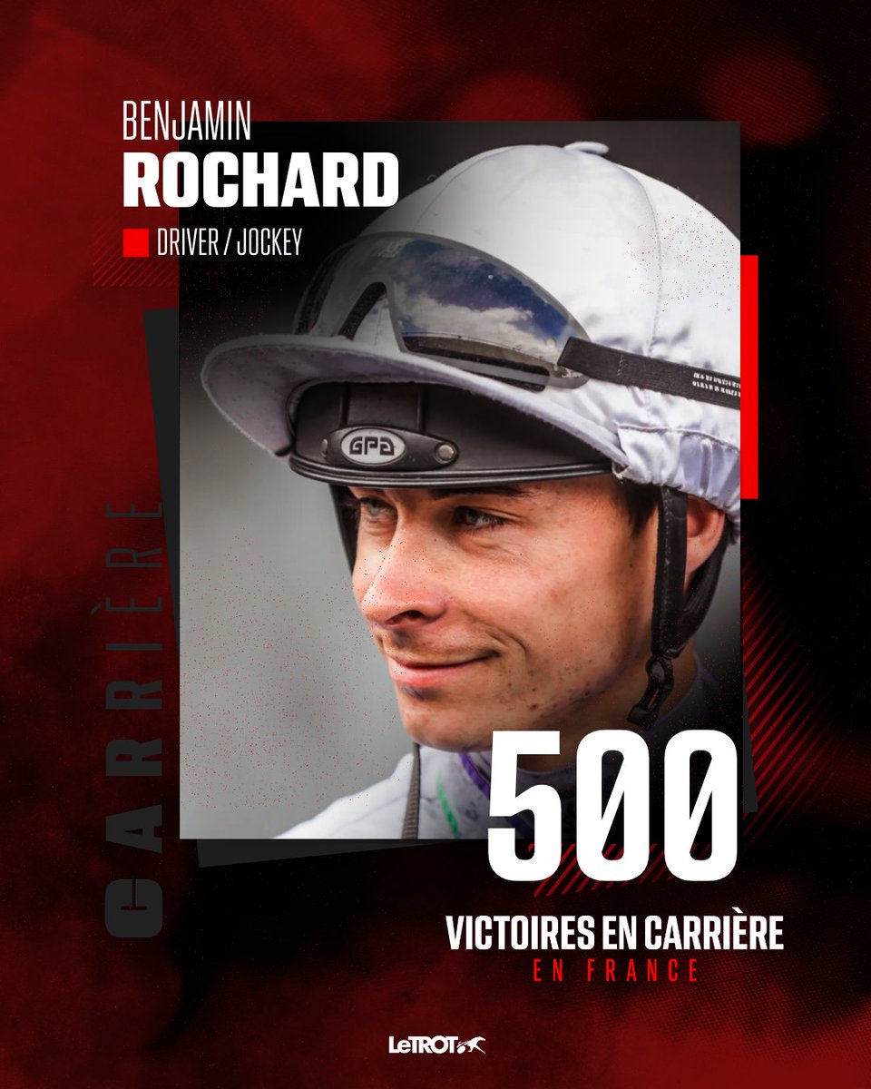 👏 Félicitations au driver 𝗕𝗲𝗻𝗷𝗮𝗺𝗶𝗻 𝗥𝗼𝗰𝗵𝗮𝗿𝗱, vainqueur de la 500e course de sa carrière, en 🇫🇷, ce samedi 10 décembre 
🔗 Plus d'infos : bit.ly/3Hhk6C0