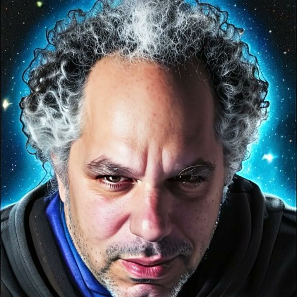 MONTIKILLA's tweet photo. I put my buddy bobell (he's not on social media) through the matrix the matrix was like "is this God?" (Note: the first pic is irl, the rest are AI.) #BOBELL #Matrix #meta #aiart #God #BOBELLISGOD https://t.co/4mImJ6NblJ