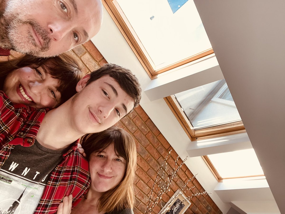 The whole London family in the picture, us and @VELUX roof windows 😁