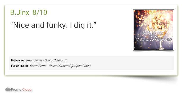 uwethoma_inside's tweet photo. B.Jinx supports: Brian Ferris - Disco Diamond 8/10 #newrelease https://t.co/pd7wdyGY6W https://t.co/wKjuayZiYo