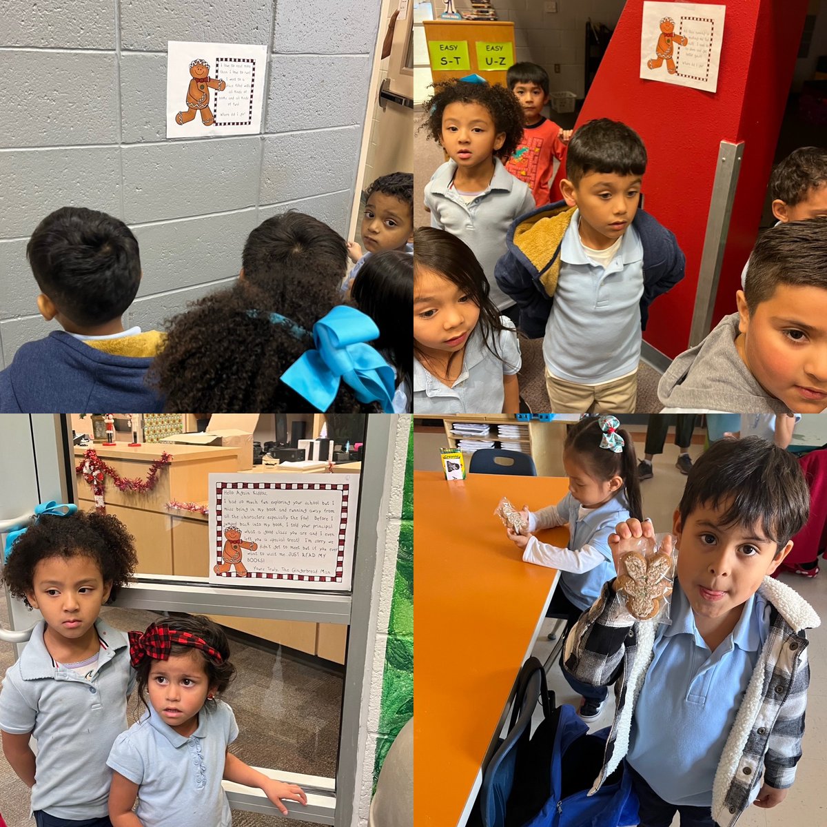 Our Pre-K Jaguars had fun trying to catch The Gingerbread Man. #Catchmeifyoucan #Gingerbread #findtheartinyourheart #TeamSISD  @MSmith_PDNFAA @lwaters_PDN @PDN_Academy