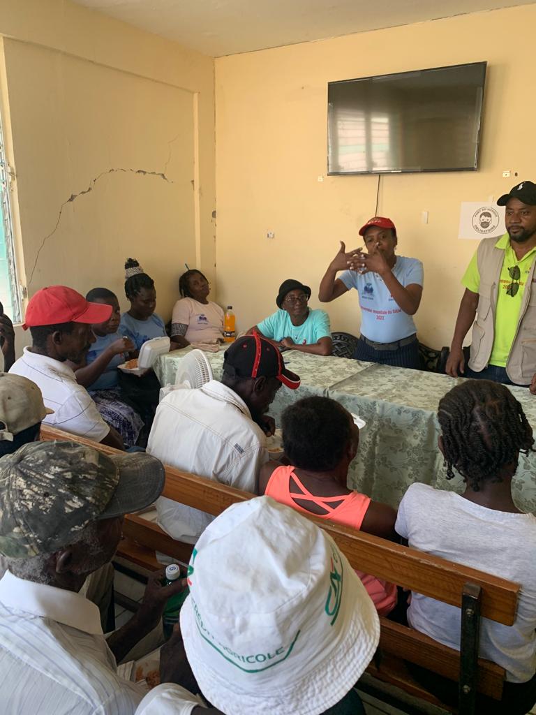 OnusidaHaiti's tweet photo. @MsppOfficiel #UCMIT and @OnusidaHaiti joint support to communities at St Pierre Hospital Grande Anse Haïti 🇭🇹.Capacity strengthened on continuity of HIV/SRH services in humanitarian & cholera. #EndAIDS #SSIAF @AmbCanHaiti @UNFPAHaiti @OPSOMSHaiti @UNICEFHaiti @OnusidaLatina https://t.co/i3JY6dZorb