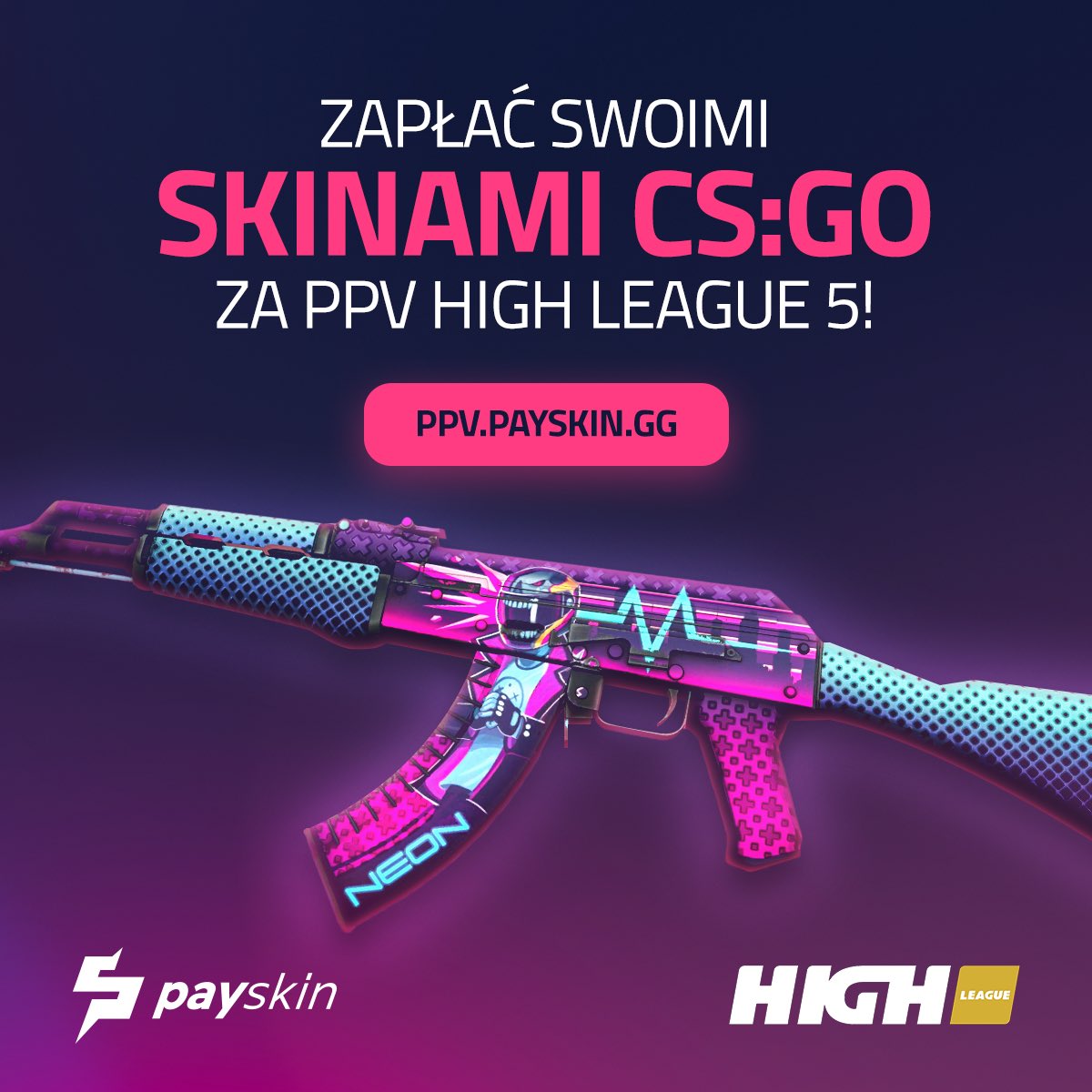 Kup PPV na HIGH League 5 na ppv.payskin.gg 😎

<a href="/payskingg/">Payskin</a> to oficjalny partner gali, który pozwala kupić PPV za pomocą skinów do CS: GO! Transakcja jest prosta, bezpieczna i błyskawiczna ⚡️

4 dyszki zostają w portfelu, a Wy wymieniacie Wasze stare, niepotrzebne skiny!