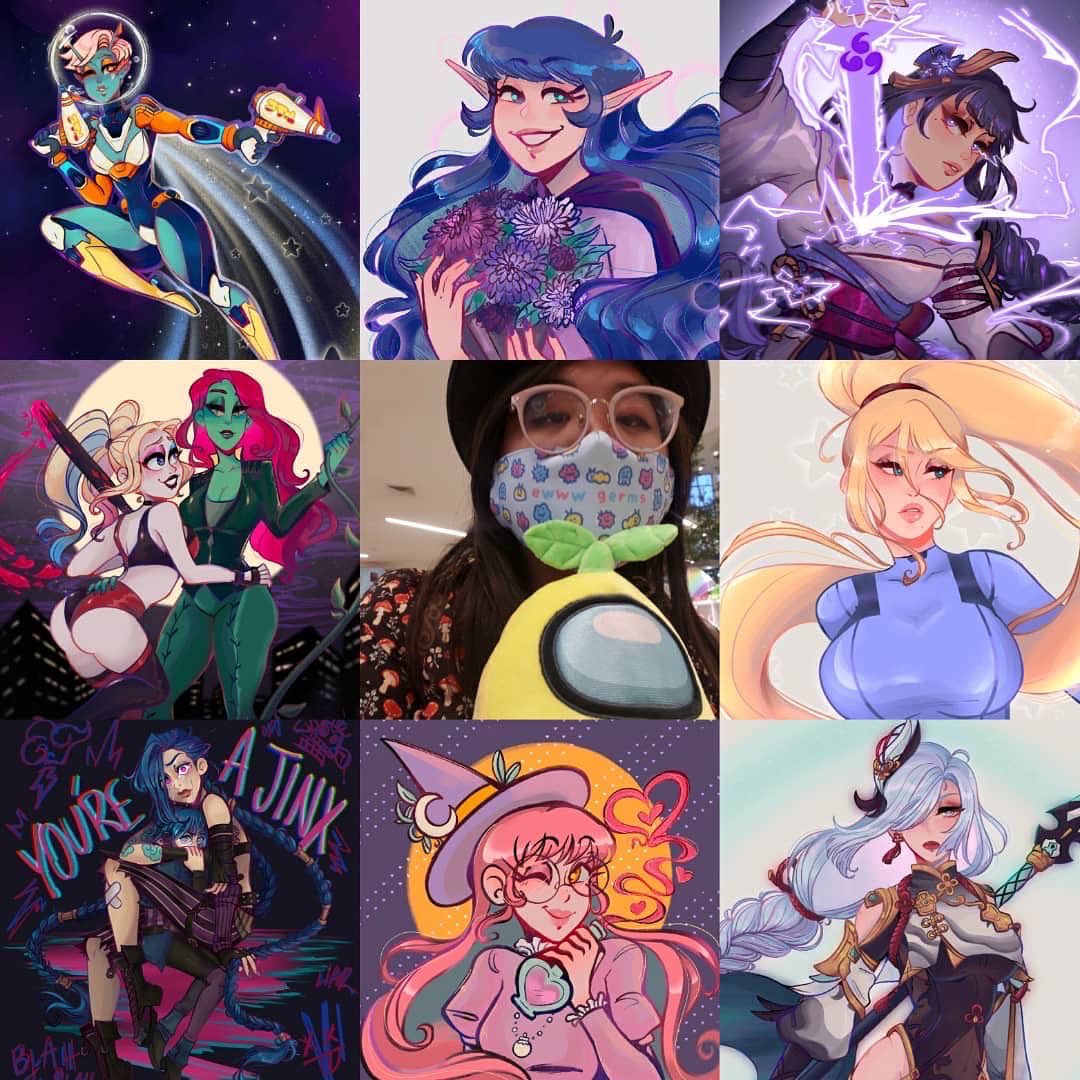 #artvsartist 2022 > 2019 😳 I may not have drawn as much as I wanted but I think I really grew as an artist and designer!! Here's to more art in 2023 ✨ 