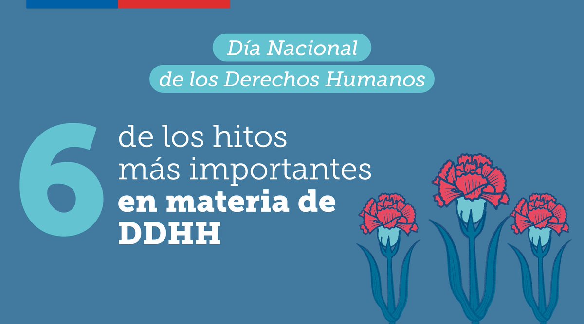 GobiernodeChile's tweet photo. En el #DíaDeLosDerechosHumanos, recordamos 6 de los hitos más importantes de nuestro país en esta materia. Por un futuro respetuoso para todas las personas sin distinguir nacionalidad, sexo, género, origen étnico, lengua o cualquier otra condición. #MesDeLosDDHH https://t.co/jsX1WXWcRB