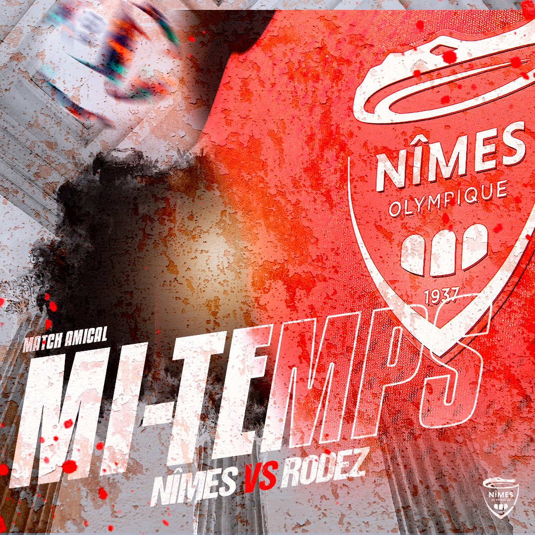 nimesolympique's tweet photo. #NORAF C'est la mi-temps dans ce premier match amical. Les Crocos sont menés 1 but à 0 malgré plusieurs grosses occasions de l'attaque nîmoise. https://t.co/rGTGbZ07n0
