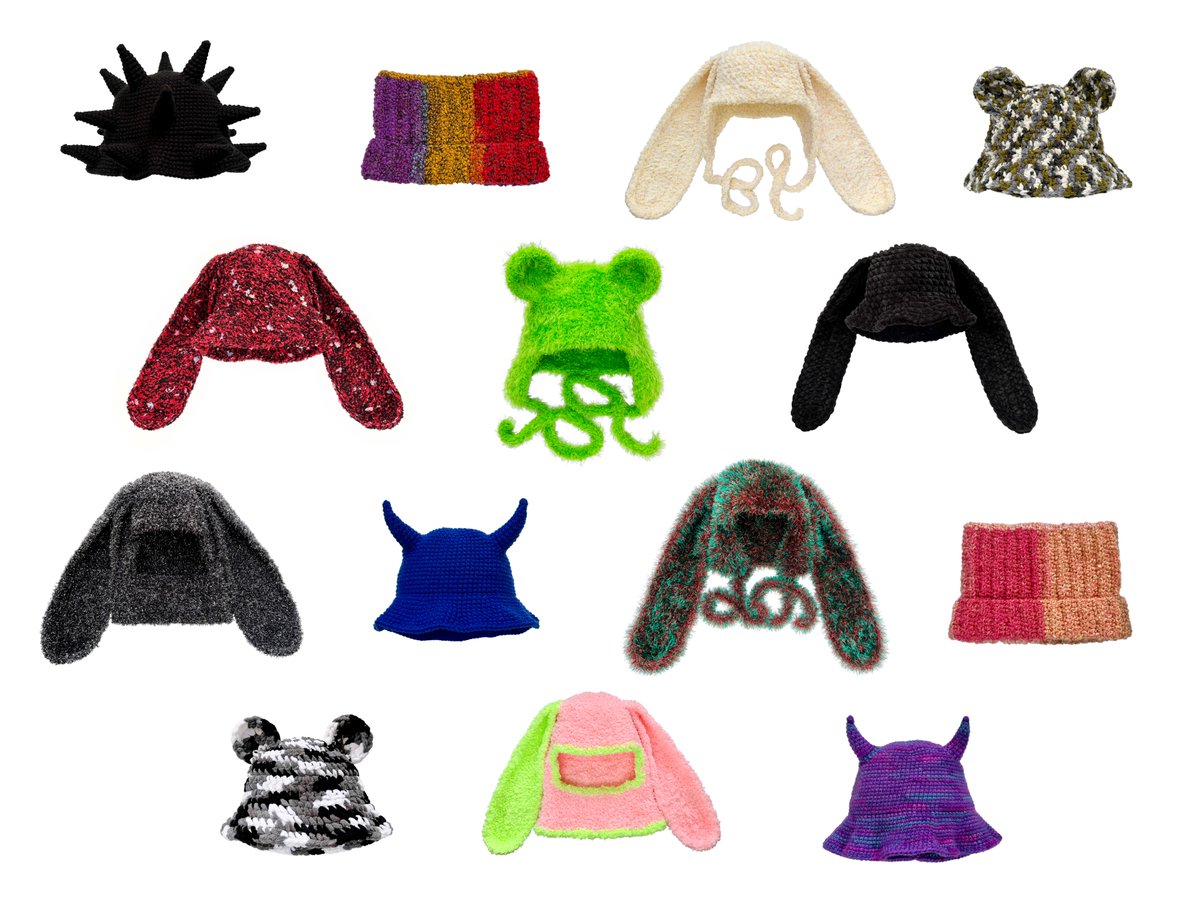 Here's my last collection of 2022 🕺🏻❣️ these hats are now live and ready to be collected! 💝