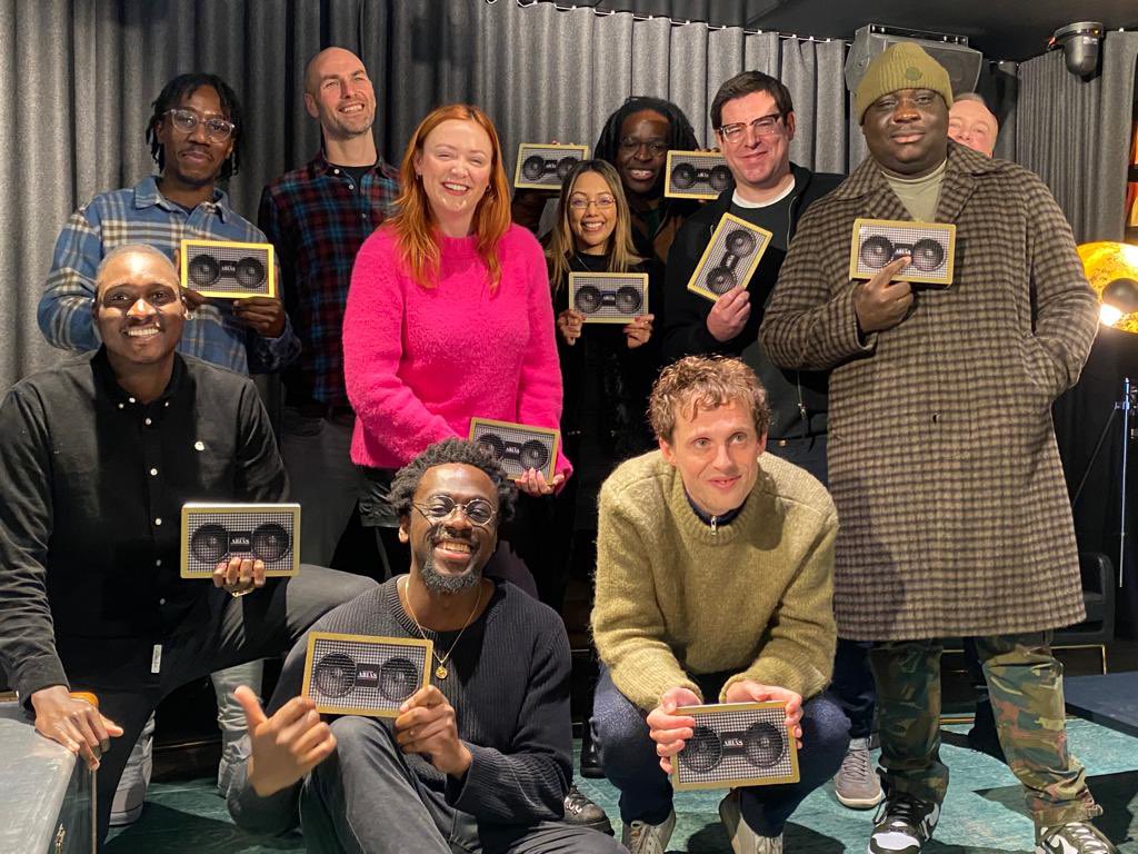 reducedlisten's tweet photo. What a joy to get together with the incredible team whose detailed care and attention led to #Decode podcast. Thanks @SpotifyUK for having us https://t.co/lgn4z5BIME